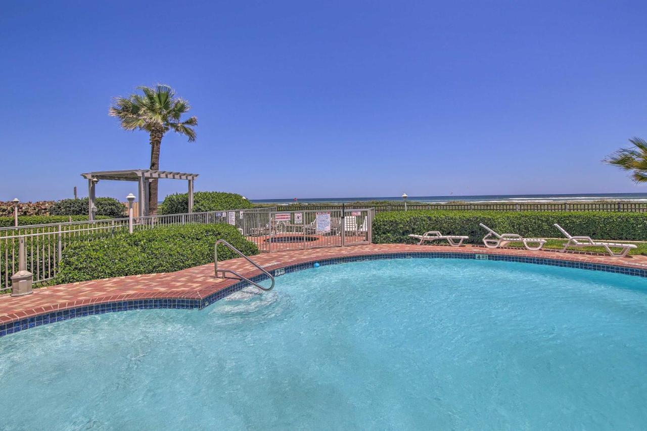 Sunny Oceanfront Condo On South Padre Island Beach Exteriör bild