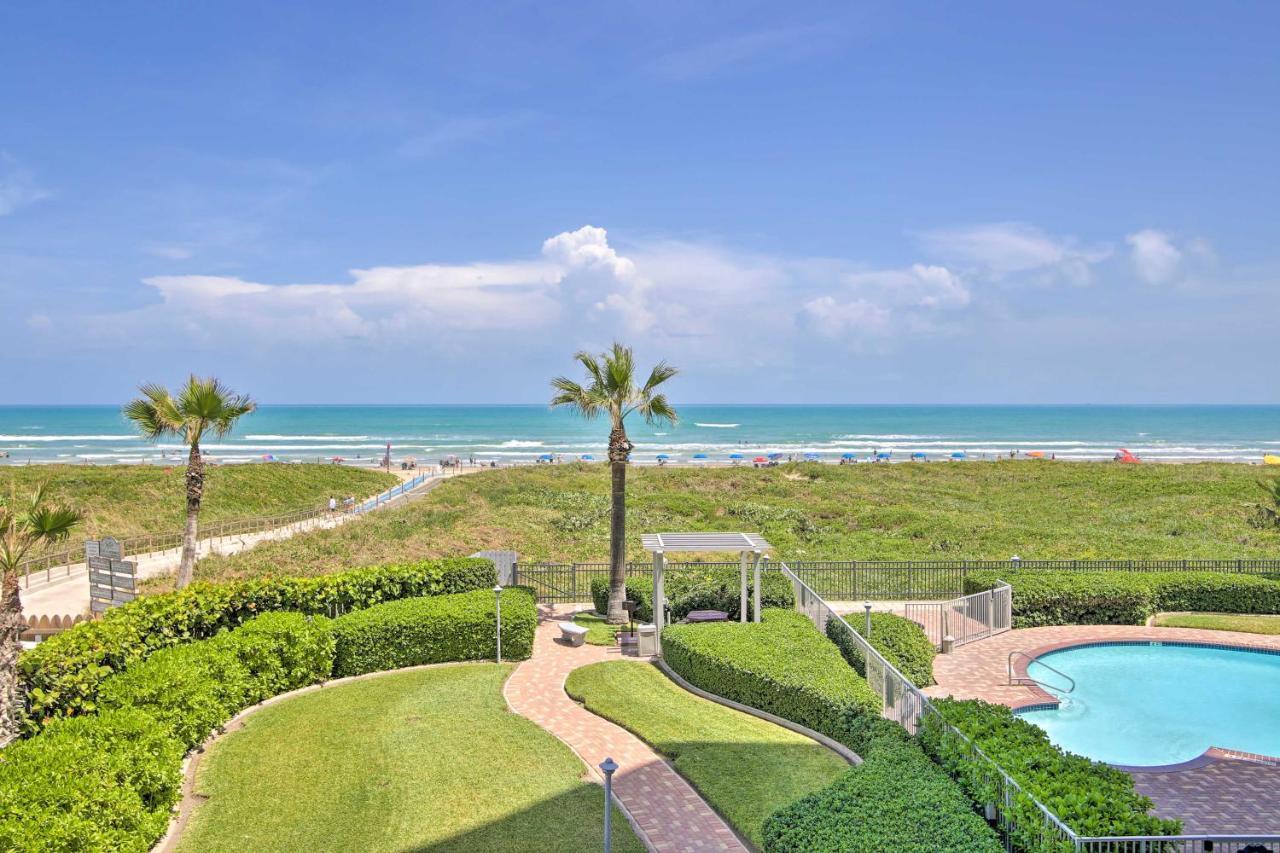 Sunny Oceanfront Condo On South Padre Island Beach Exteriör bild