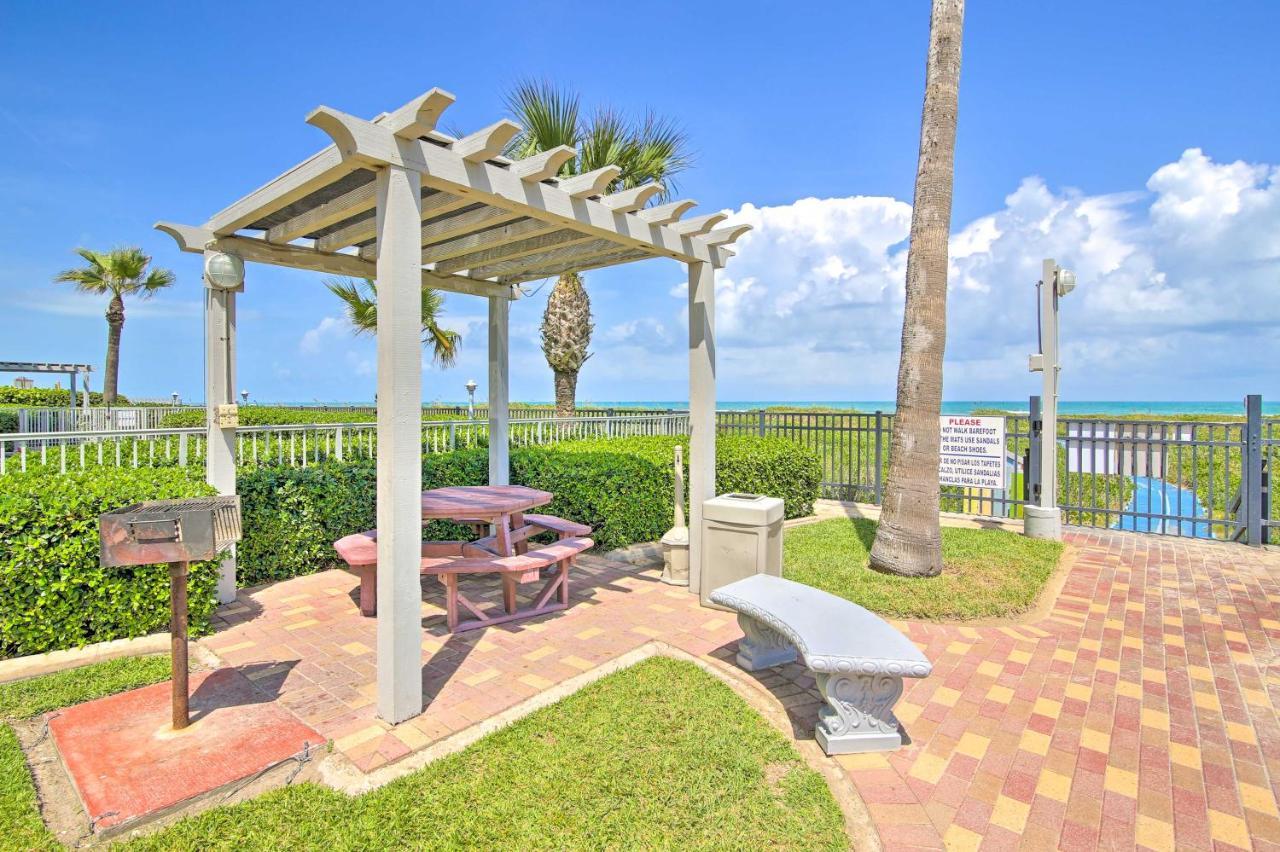 Sunny Oceanfront Condo On South Padre Island Beach Exteriör bild