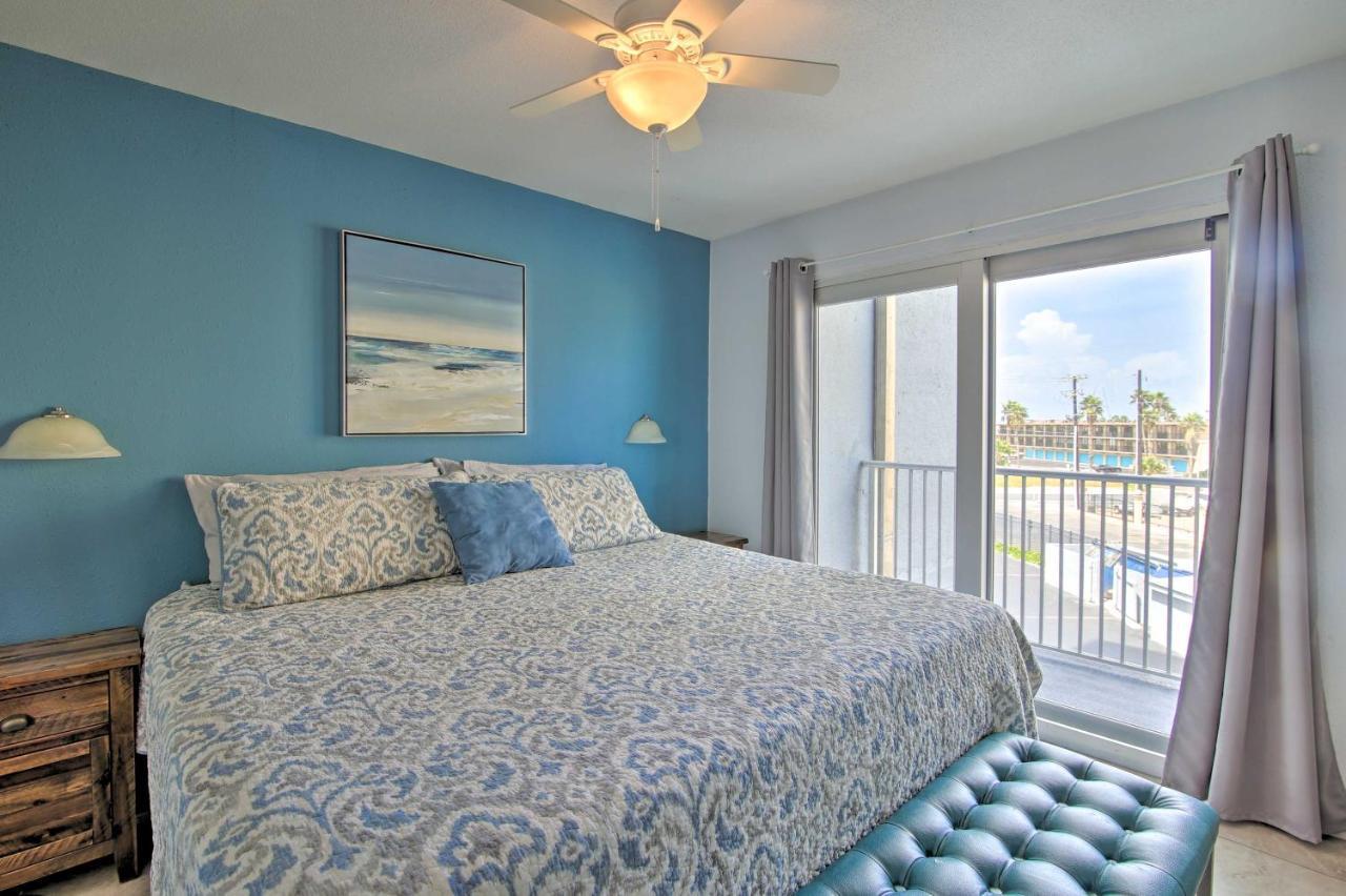 Sunny Oceanfront Condo On South Padre Island Beach Exteriör bild
