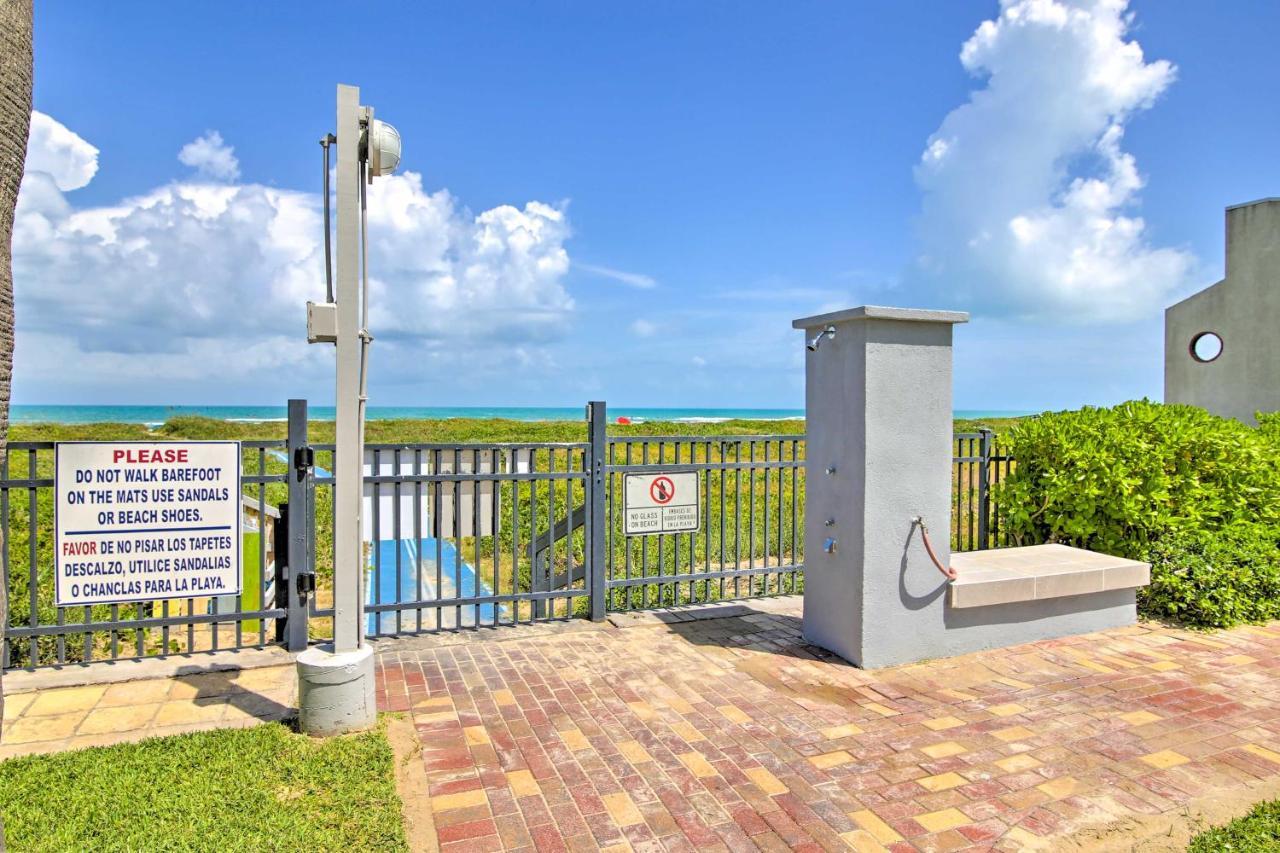 Sunny Oceanfront Condo On South Padre Island Beach Exteriör bild
