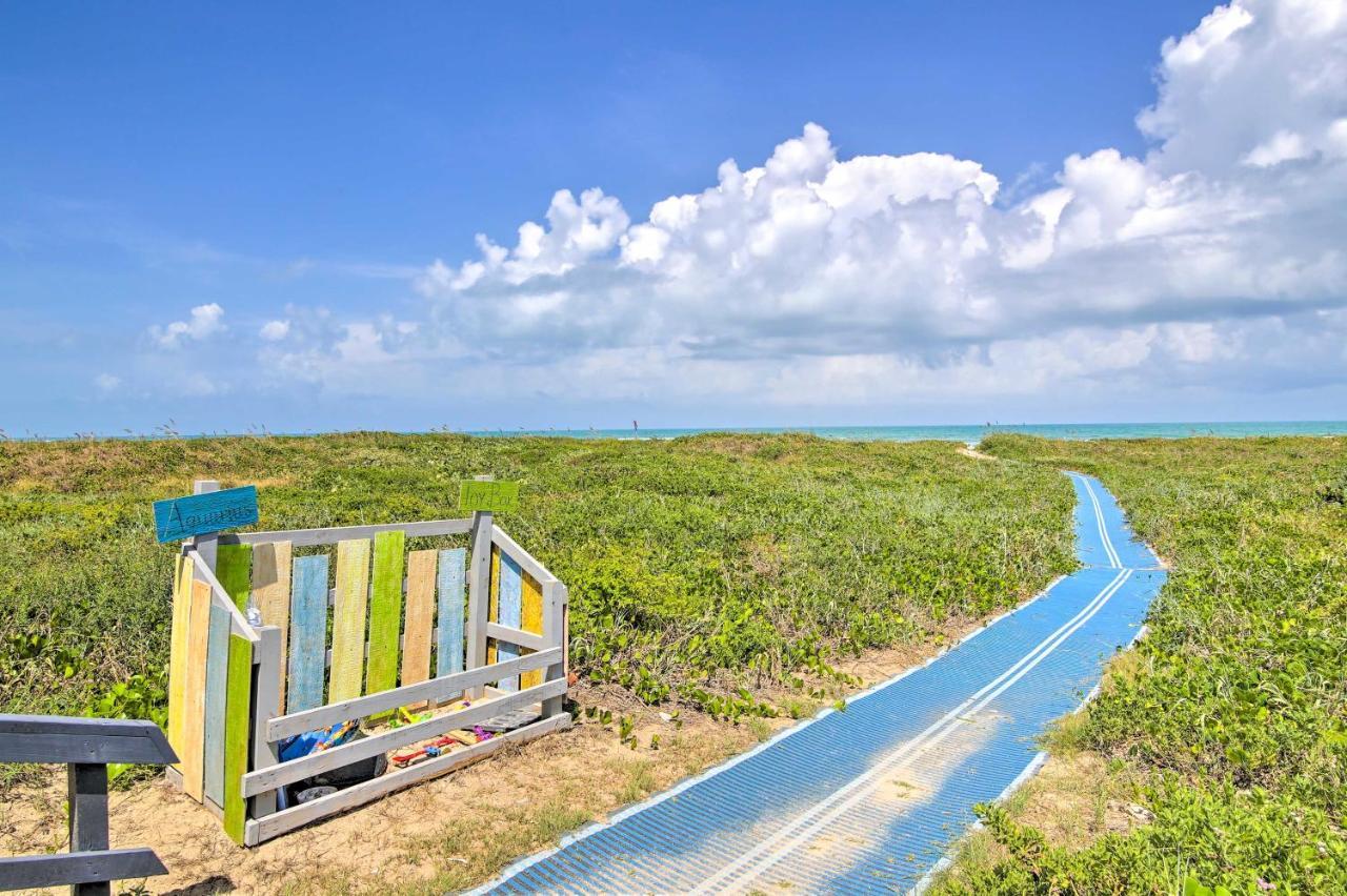 Sunny Oceanfront Condo On South Padre Island Beach Exteriör bild